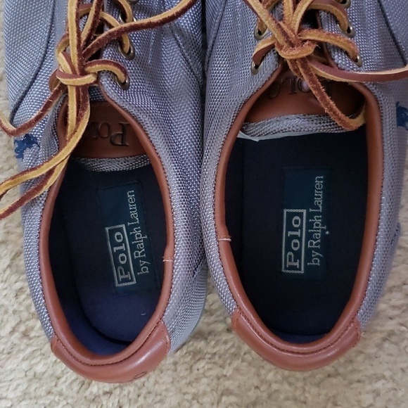 Polo Ralph Lauren Vaughn shoes, sneakers, leather laces, men's size 10. - Picture 7 of 10